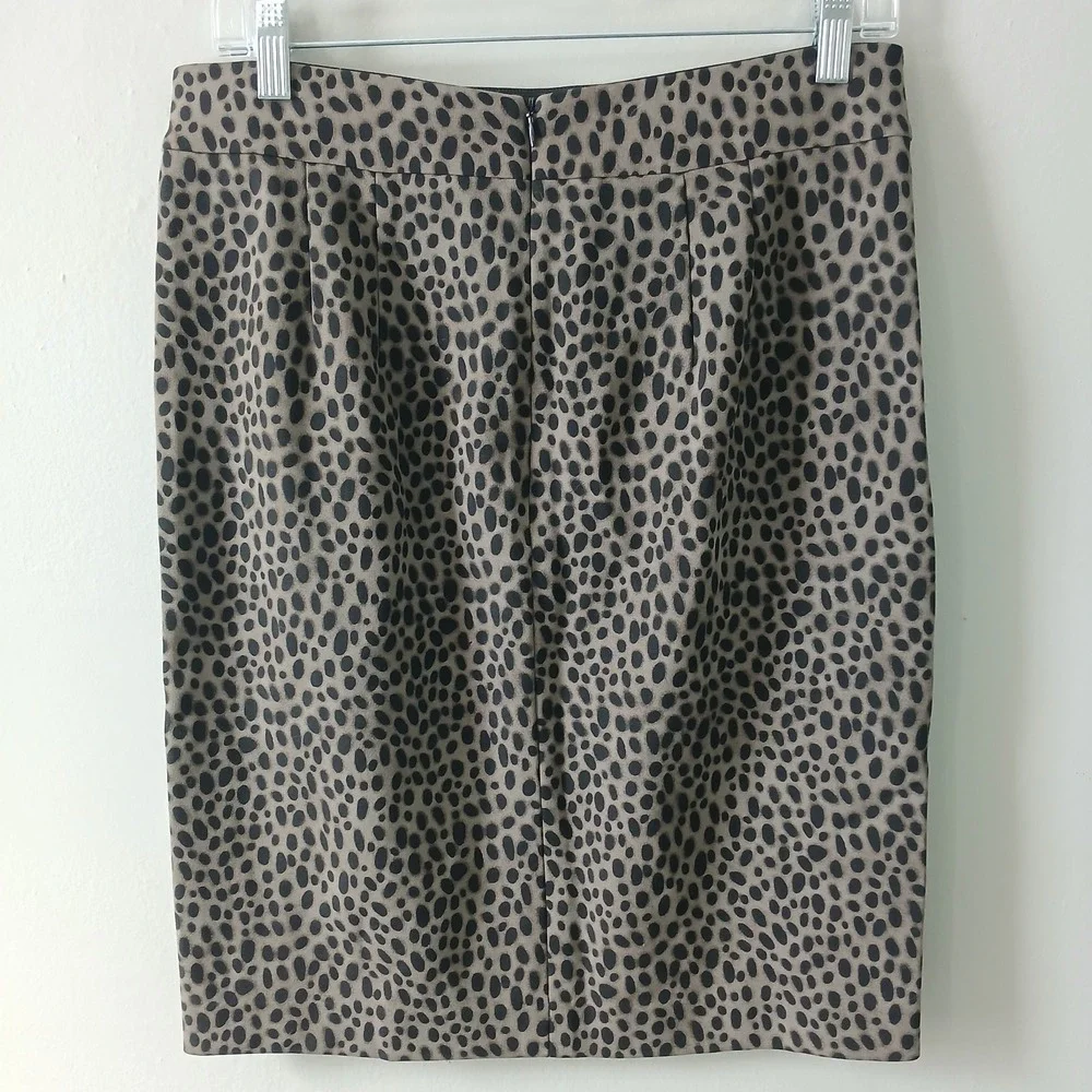 Ann‎ Taylor Women's Size 6 Cheetah Print Pencil Skirt Mini Elastic NWT $49.99!!!